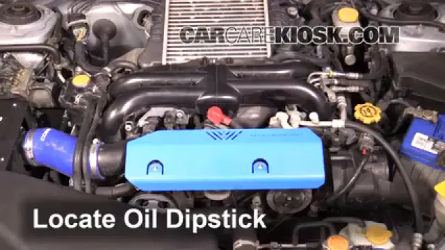 2013 Subaru Impreza WRX 2.5L 4 Cyl. Turbo Wagon Aceite Controlar nivel de aceite